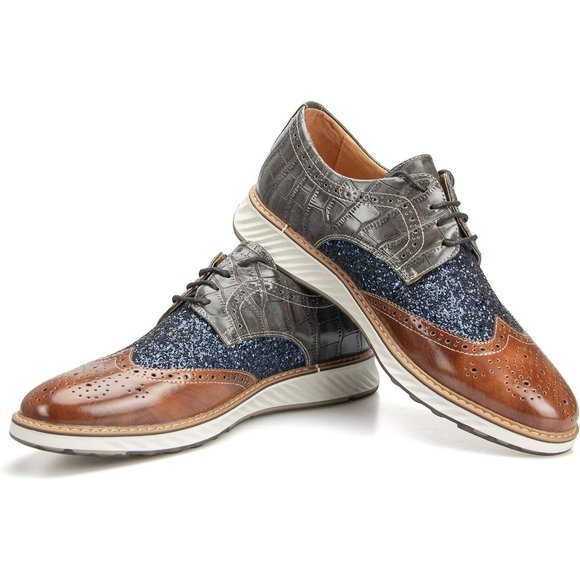 Men\'s Brown Oxford Shoes Casual Shoes for Men Casual Dress Shoes for Men